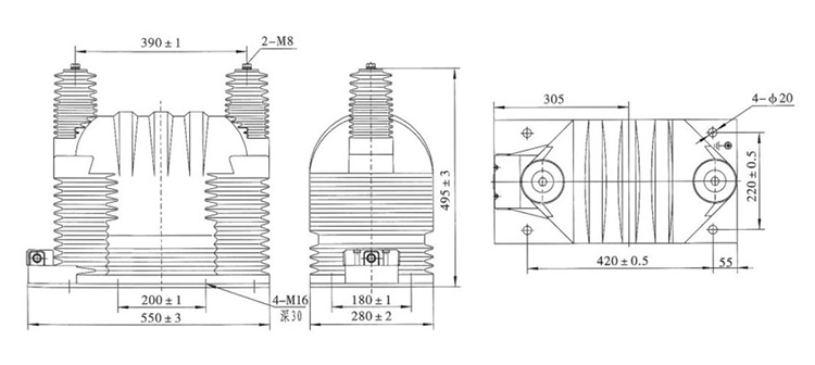 33kv High Voltage Single Phase Potential Transformer